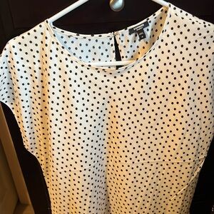Women’s polka dot business casual silk shirt